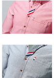  Casual Cotton Soft Thin Men's Shirts Slim Fit Luxury Long Sleeve Shirt Lapels Outwear Streetwear MartLion - Mart Lion