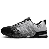 Men's Shoes Portable Breathable Running Sneakers Walking Jogging Casual Mart Lion Gray 35 