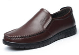 PU Leather Men's Walking Driving Shoes Flat Lofers Dress Office Footwear Outdoor Sneakers Summer Winter Mart Lion   