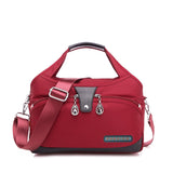Women Shoulder Bag Oxford Handbag Purses Large Capacity Messenger Bag Single Shoulder Tote 10 Pockets Sac Mart Lion Red  