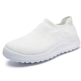 Men's Sneakers Lightweight Shoes Casual Sports Zapatillas Hombre Slip On Loafers MartLion WHITE 36 