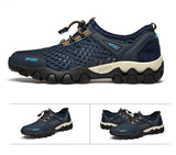 Breathable Hiking Shoes Men's Non-slip Outdoor Trekking Sneakers Rock Climbing Footwear Sports Quick-dry Aqua Fishing Mart Lion   