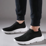 Men's Sneakers Summer Casual Running Shoes Slip-on Walking Socks Design Jogging Vulcanize MartLion   