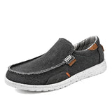 Canvas Shoes Men Loafers Slip On  Sneakers  Casual Shoes MartLion GRAY 43 