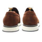 Luxury Men's Penny Loafers Cow Suede Leather Brown Slip-On Sneakers Casual Shoes for Party Office Work Homme MartLion   