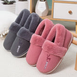 Home Fur Shoes For Women Winter Fuzzy Fluffy Slippers Men's Indoor Outdoor Plush House Shoes With Padded Fur Slippers MartLion   