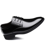 Classic Men's Dress Shoes Elegant Formal Wedding Slip on Office Oxford Leather MartLion   