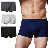 Men's Briefs Men's Flat angle Underwear Men's Panties Cow Milk Silk Breathable MartLion   