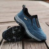 Outdoor Shoes Men's Sneakers Autumn Slip On Casual Breathable Suede Leather Shoe Anti-skid Walking Footwear MartLion   