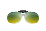 Driving Clip On Sunglasses Men's for Myopia Eyeglasses Vintage Women UV400 Lens Night Vision Fishing MartLion day and night  