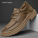 Golden Sapling Casual Shoes Men's Genuine Leather Flats Office Loafers Leisure Party Elegant Moccasins MartLion   
