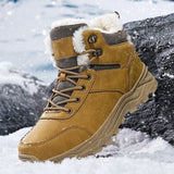 Winter Men Boots Warm  Outdoor Men's Snow Boots Non-slip Men Cotton Boots Lightweight Waterproof Working Ankle Boots MartLion   