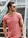 100% Cotton Men's T-shirt Cut Design Slim Fit Soild Tops Tees Brasil Short Sleeve Mart Lion   