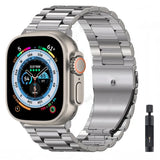 Metal Strap For Apple Watch Ultra 49mm 8 7 45mm 41mm Stainless steel smart watch bracelet Band iWatch 6 5 4 3 SE 44mm 42mm 40mm MartLion Titanium and tool For 38mm or 40mm 