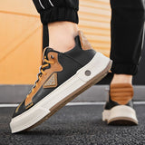 Men's Sneakers Vulcanized Shoes Lace Up Shell Head Design Skateboarding Running Tennis Sports Casual Outdoor Mart Lion   