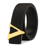 Luxury Brand Designer Belts Automatic Buckle Men's Belts Genuine Leather for Women Dress Strap for Jeans MartLion Gold Black 115CM 