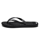 Golden Sapling Flip Flops Summer Beach Shoes Men's Classics Casual Slippers Beach Slippers Retro Flip Flops MartLion Black-9 40 