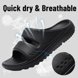 Women Flat Sandals Slippers Outdoor Non-slip House Slippers Unisex Beach Slides Orthopedic Breath Soft MartLion   