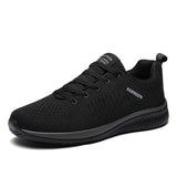 Men's Running Shoes Sport Trend Lightweight Walking Sneakers Breathable Zapatillas MartLion BlackGray 1 38 