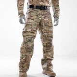Men's Camouflage Tactical Sets Multi-pocket Wear-resistant Military Combat Suit Outdoor Breathable Tops +Waterproof Pants MartLion   