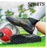 Men's Soccer Shoes Professional Football Boots FG TF Soccer Cleats Kids High Ankle Grass Soccer Boots MartLion   