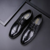 Men's Leather Shoes Casual Wedding Party Designer Lace Up Derbies Style Mart Lion   