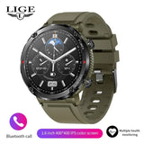 600 mAh Large Battery Watch For Men's Smart Watch IP68 Waterproof Smartwatch AMOLED HD Screen Bluetooth Call Sports Bracelet MartLion Green 600mA-Bluetooth call 