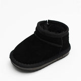 Children Winter Suede Upper Boots Baby Warm Soft Toddler Snow Boys And Girls Cotton Shoes With Thick Fur MartLion   