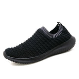 Non-slip Casual Socks Shoes Trendy Sneakers Classic Men's Lightweight Mesh MartLion black gray 35 