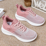 High Appearance Level Thick Sole Increase Mesh Lace-up All Non-slip Breathable Sports Women's Single Shoes MartLion   