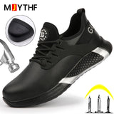Waterproof Work Shoes Safety Boots Men's Anti-puncture Protective Work Sneakers Steel Toe Anti-scald Industrial MartLion   