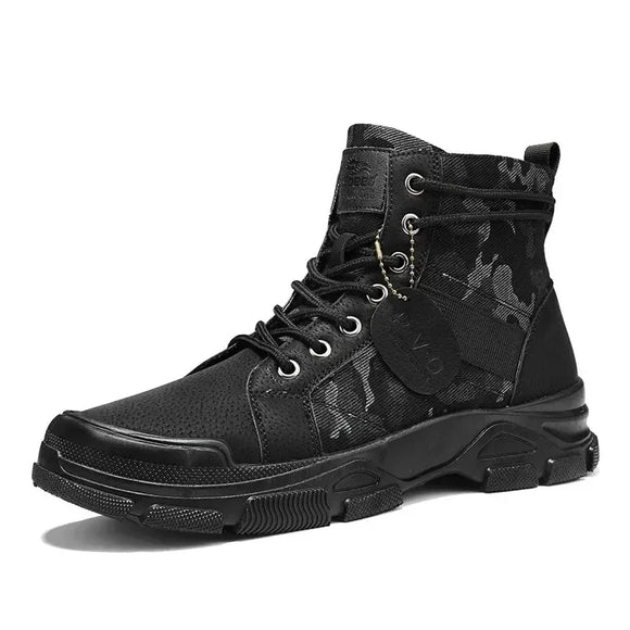 Men's Outdoor Training Boots, Desert Tactical Boots, Mountaineering Work Boots, Camouflage Doc Martens and Other Breathable High MartLion