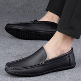 Super Soft Men&'s Moccasins Slip Loafers Flats Casual Footwear Microfiber Leather Shoes Mart Lion   