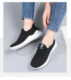 Women Mesh Breathable Casual Sneakers Lace-up Vulcanized Shoes Ladies Platform Sneakers MartLion   