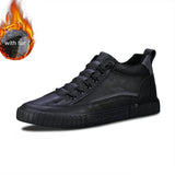 Autumn Winter Yellow Flat Shoes Men Leather Men's Casual Shoes Lace-up Chaussure Hommes MartLion quanhei 22921 38 CHINA