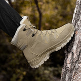 Men's Tactical Hiking Boots Shock-absorbing and Anti Slip Desert Boots Outdoor Camping Hiking Work Shoes Winter Boots MartLion