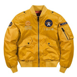 Bomber Jacket Men's Air Force MA 1 Military Baseball Jacket Coat Thick Cargo Jacket Clothing MartLion Thick yellow 2 M 50-62.5kg 