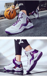 Men's Basketball Shoes Purple Basketball Sneakers Men Women Training Sport Boots Kids Adult Athletic Shoe MartLion