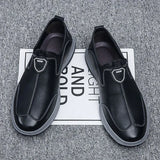 Men Shoes Men Leather  Sewing Shoes Men's Casual Leather Shoes  Platform Loafers for Men MartLion   