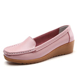 Summer Soft Single Lazy Shoes Women's Round Toe Flats Ladies Casual Loafers Mart Lion pink 35 