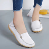 Flat Shoes Slip For Women's moccasins Genuine Leather Loafers MartLion   