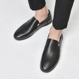 High-end Handmade Genuine Leather Men's Shoes Luxury Loafers Light Casual White Non-slip Driving MartLion   