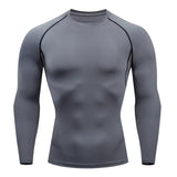 Men's T Shirt Outdoor Training Fitness Gym Jogging Running Sweatshirt Bat/-Man Compression Shirts Tight Elastic MartLion 8 S CHINA