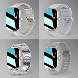 Straps Smart Watch Women Men's Smartwatch Square Dial Call BT Music Smartclock For Android IOS Fitness Tracker Trosmart Brand MartLion   