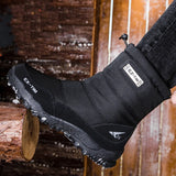  Warm Winter Plush Snow Boots Men's Women Outdoor Winter Waterproof Cotton Shoes Wear Resistant And Anti Slip Ankle MartLion - Mart Lion
