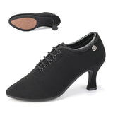 Shoes For Dance Closed Toe Women's Ballroom Modern Tango Salsa Training 5/7CM Heel MartLion 7CM Black B 1 35 CHINA