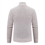 Men's Knit Jacket Fleece Cardigan Zipper Sweater Clothes Luxury Brown Jersey Casual Warm Jumper Harajuku Coat MartLion   