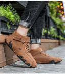 Men's Casual Sneaker Leather Shoes Luxury Brand Sports Lace-up Ankle Boots Waterproof Winter Motorcycle MartLion   