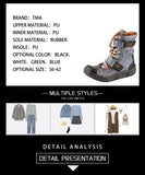 Seasons Versatile Popular Women's Casual Solid Color Short Boots MartLion   