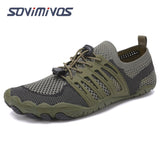 Light Men's Jogging Minimalist Shoes Summer Running Barefoot Beach Fitness Sports Sneakers Mart Lion D03-ARMY GREEN 40 